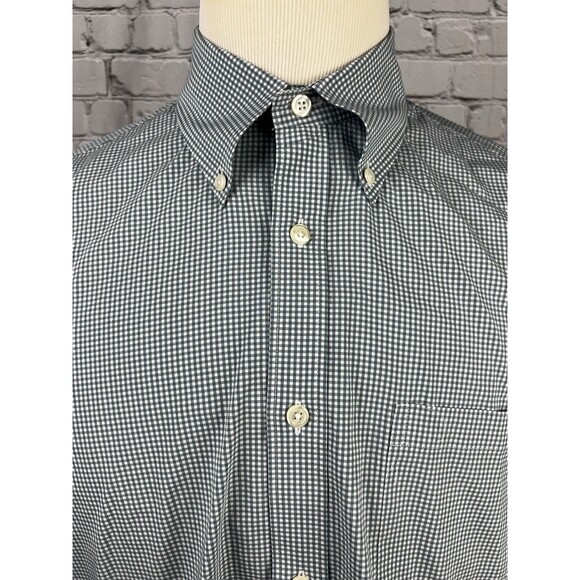Brooks Brothers Mens XL Regent Long Sleeve Button Down Shirt Cotton Blend Check - Picture 6 of 7